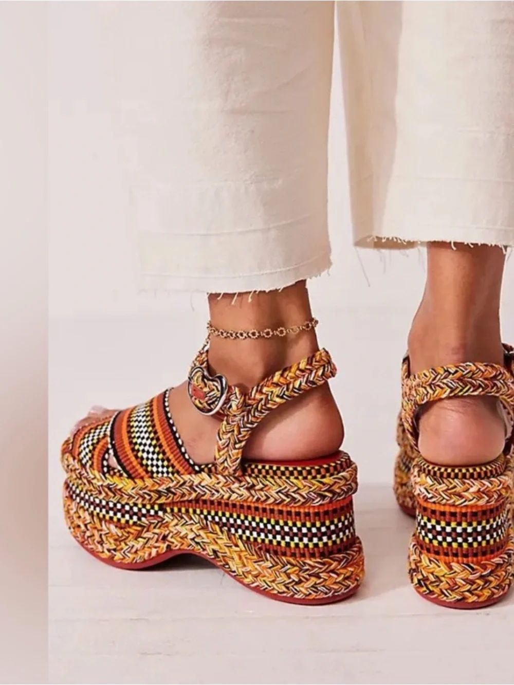 New Amambaih CARMEN High Platform Sandals Size 41